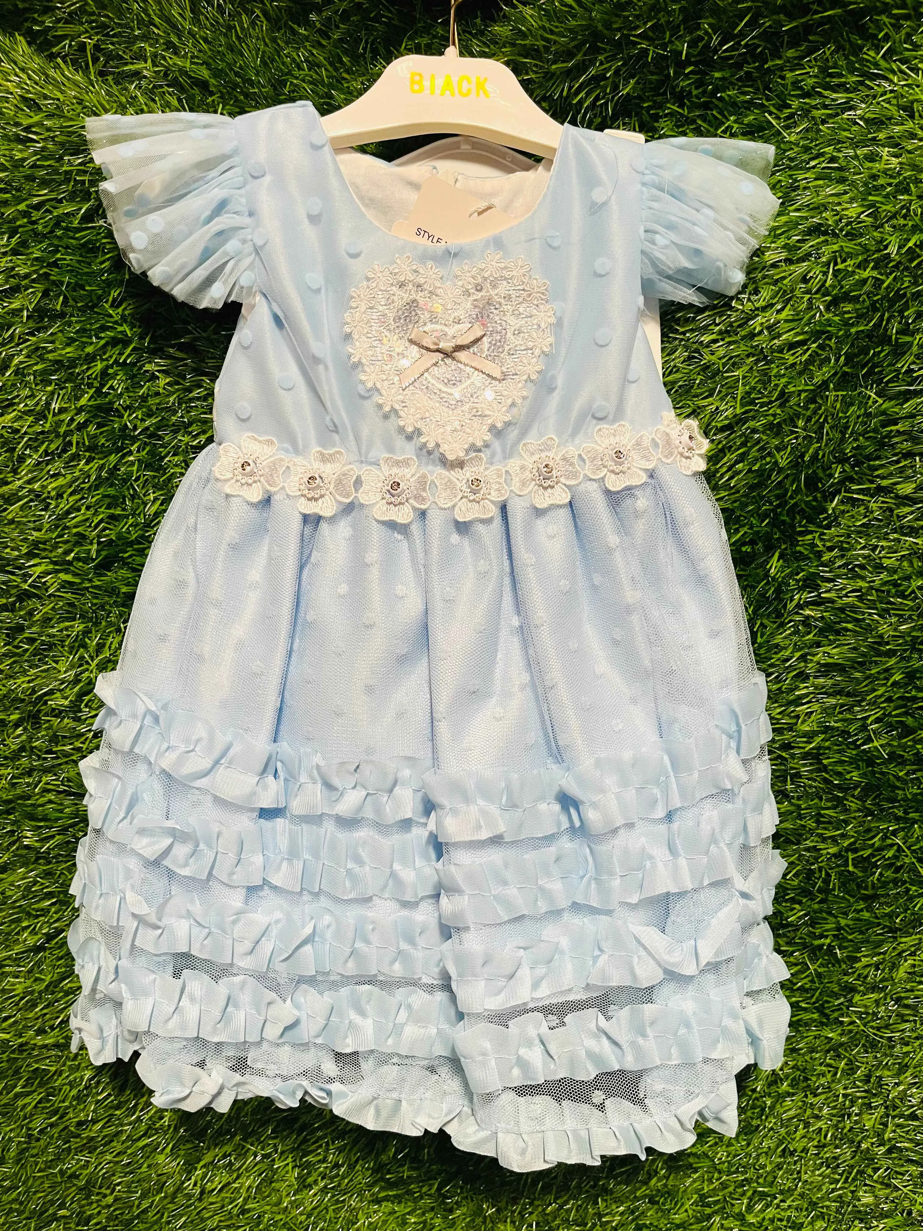 Baby Blue Ruffle Tulle Dress