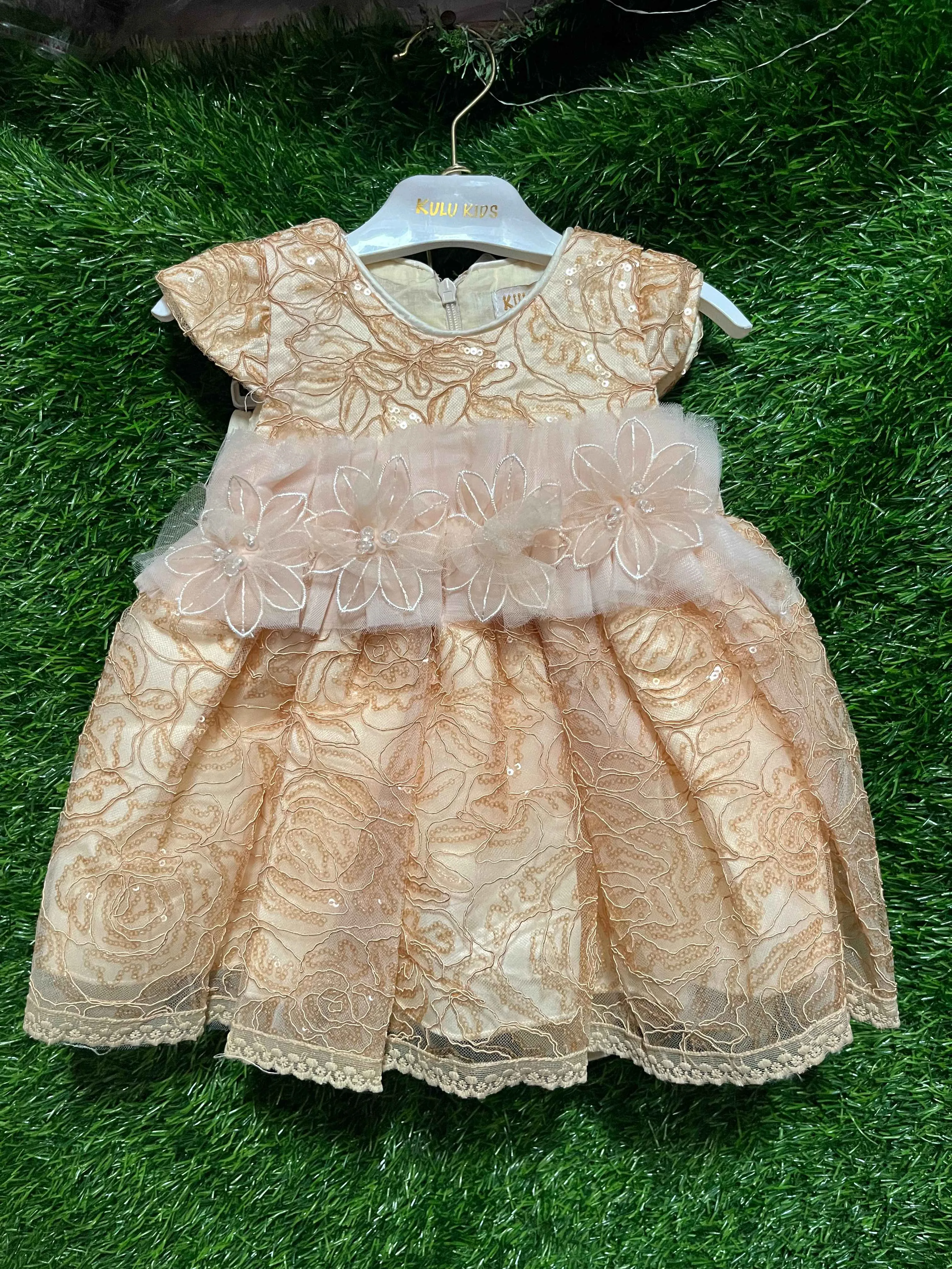 Gold/Champagne Sequin Dress
