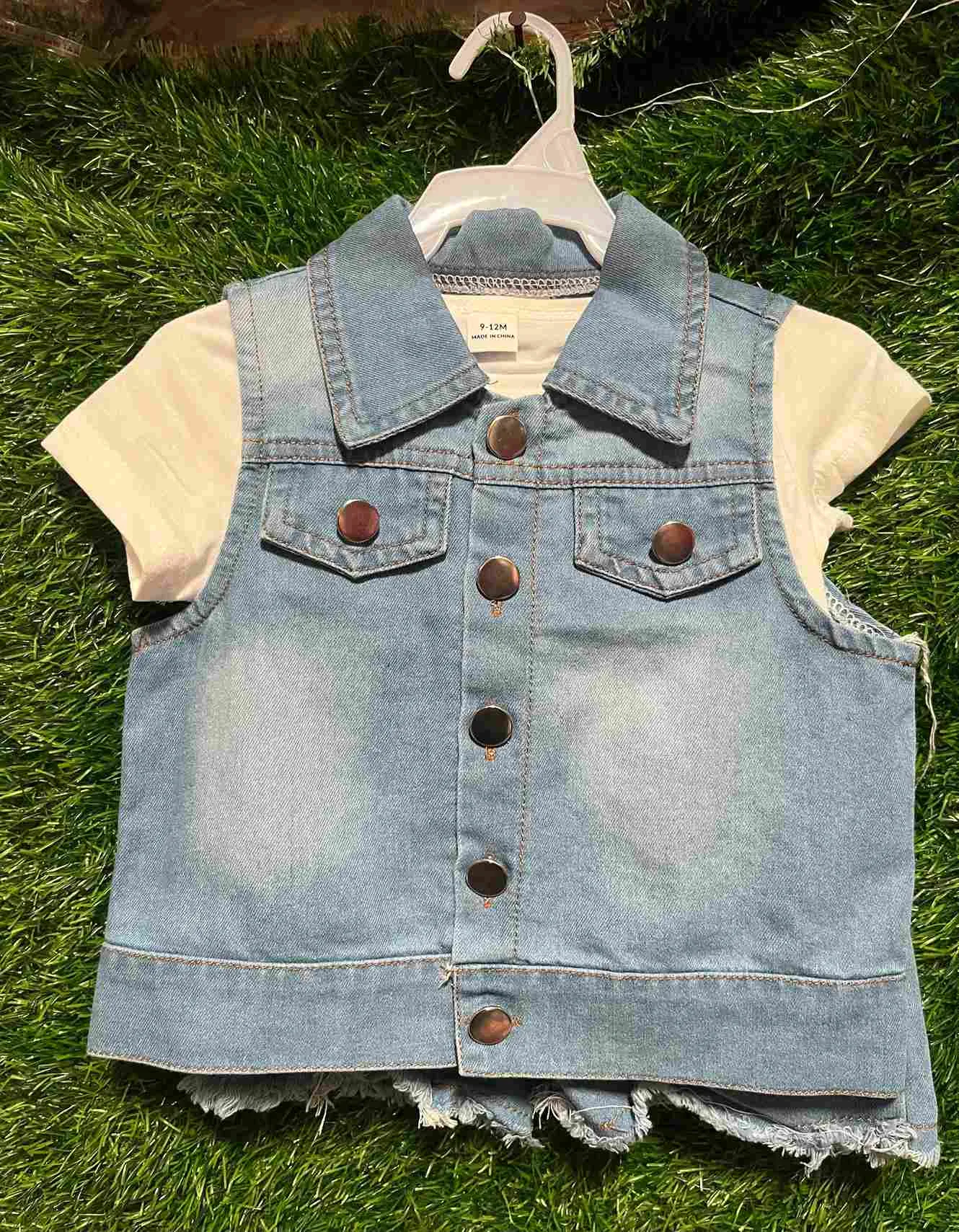 Denim Vest + Inner Top
