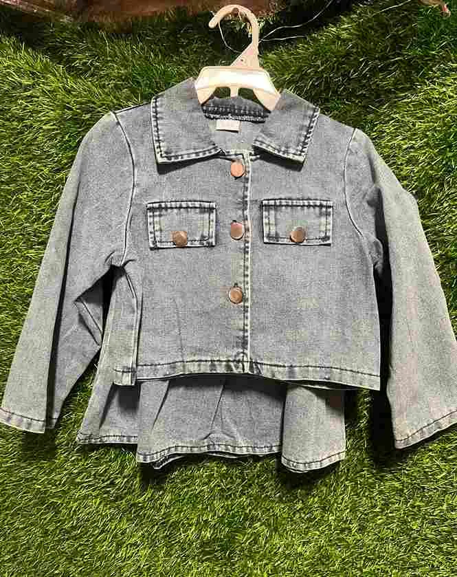 Blue Denim Jacket + Skirt