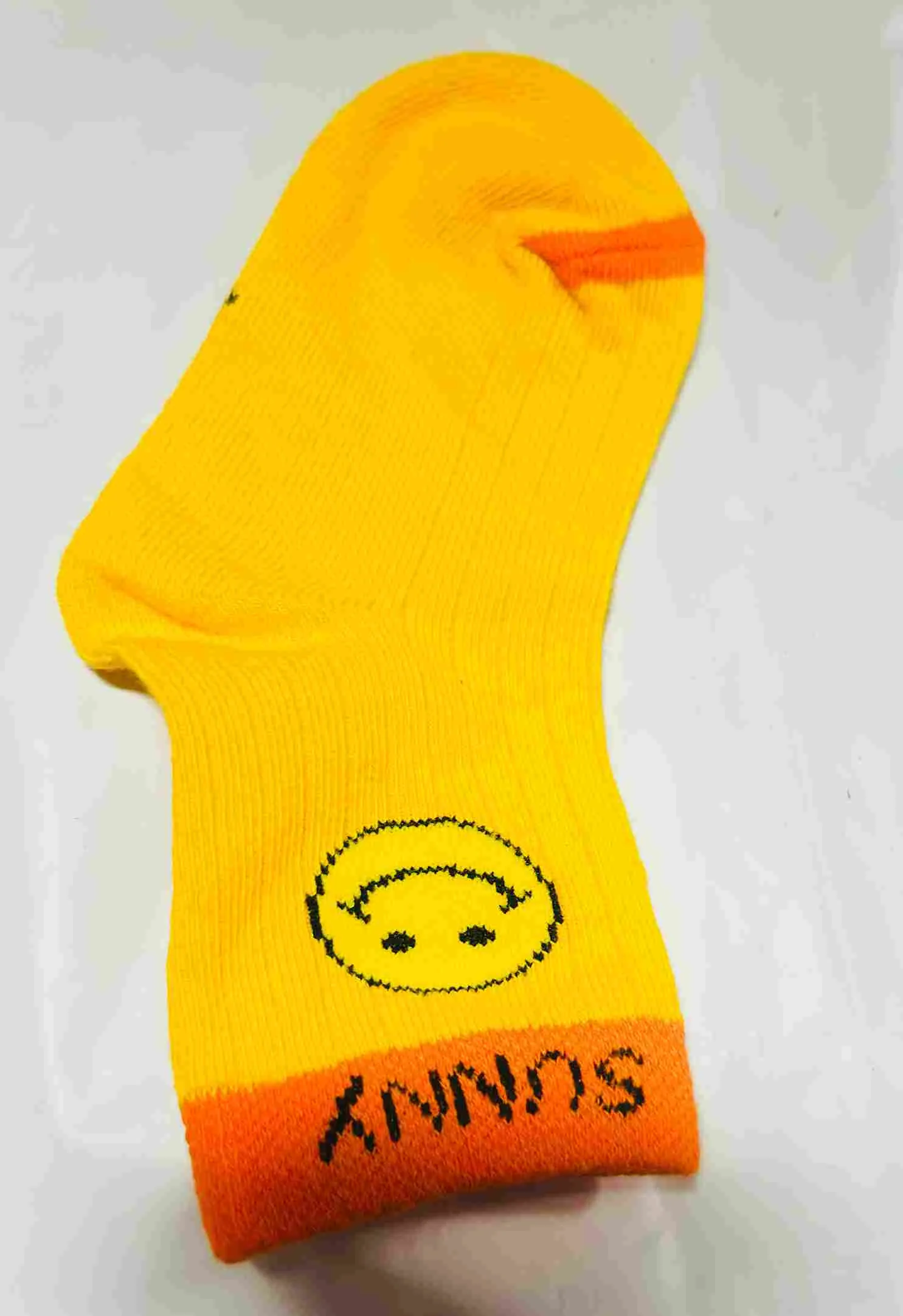 Yellow & orange smiley socks